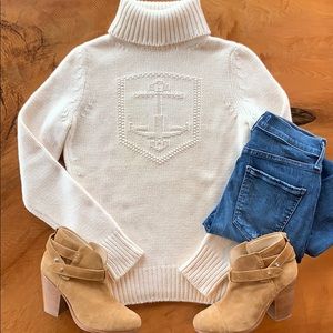 Céline Cashmere Anchor ⚓️ Turtleneck Sweater